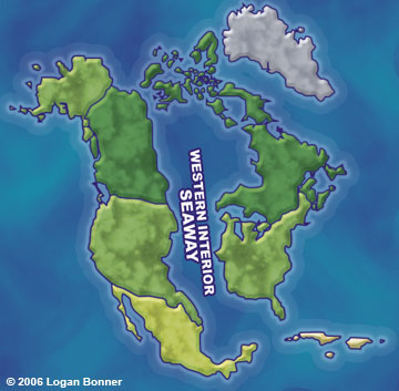 Map of Western Interior Seaway